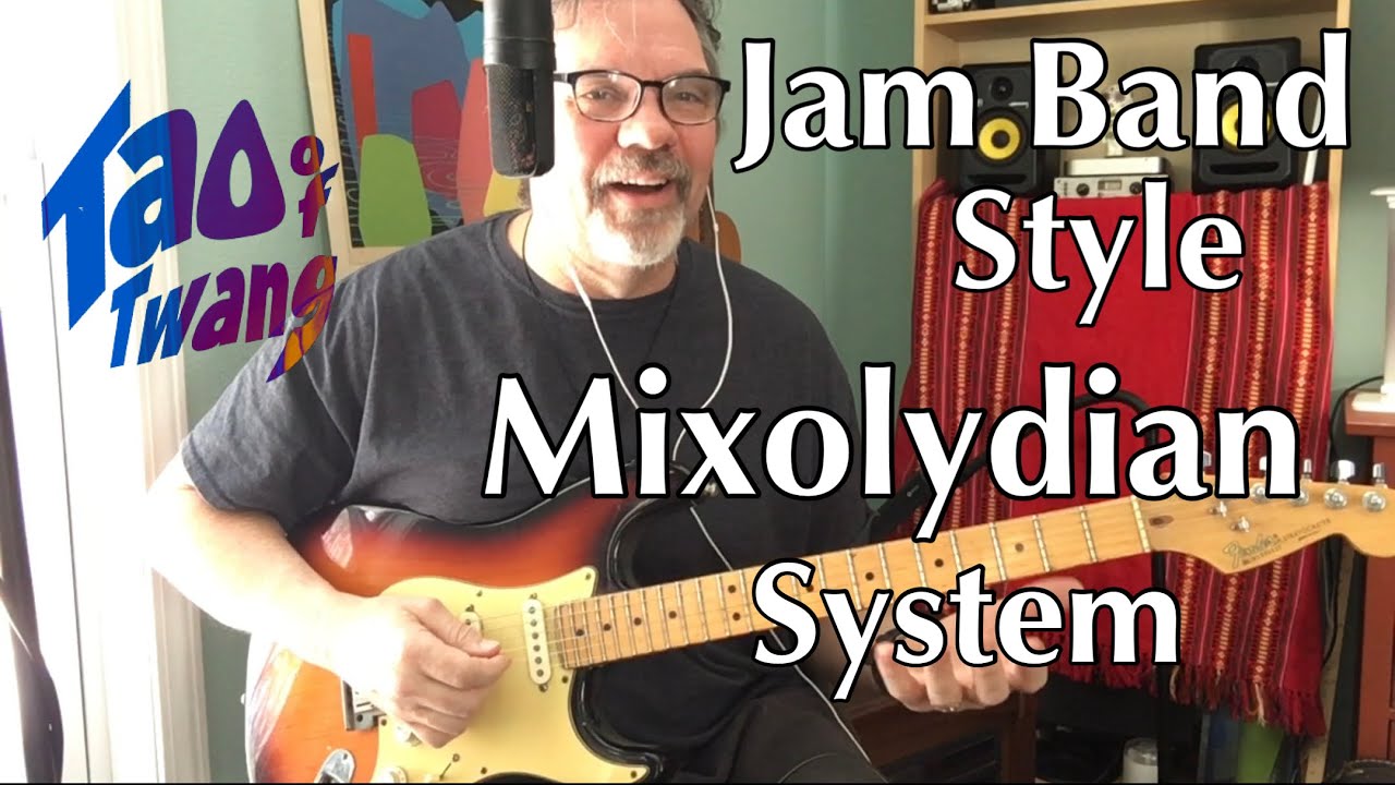 Easy Jam Band Style Guitar Improvisation // G Mixolydian // With