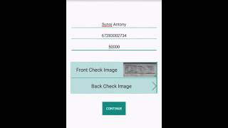 Photo Cheque deposit