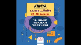 11. KİMYA 1. KİTAP 1.ÜNİTE 24-28. SORU ÇÖZÜMLERİ TEKRAR TESTİ pauli, elektronegatiflik, hunt, aufbau