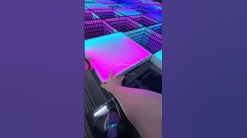 LED Dance Floor Installation? Easier than you think—done in seconds! #leddancefloor #shorts