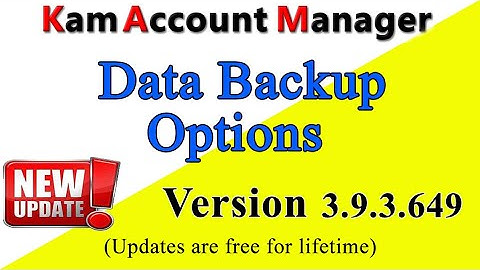Data Backup Option in KAM Billing Software | பில்லிங் சாப்ட்வேர்... #groceryshop #maligai #billing