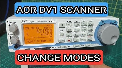 AOR DV1 - SELECT DIGITAL & ANALOGUE MODES