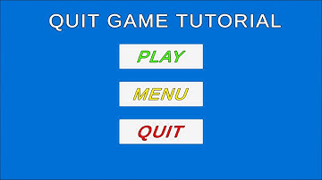 Quit game both in unity editor and build easy tutorial