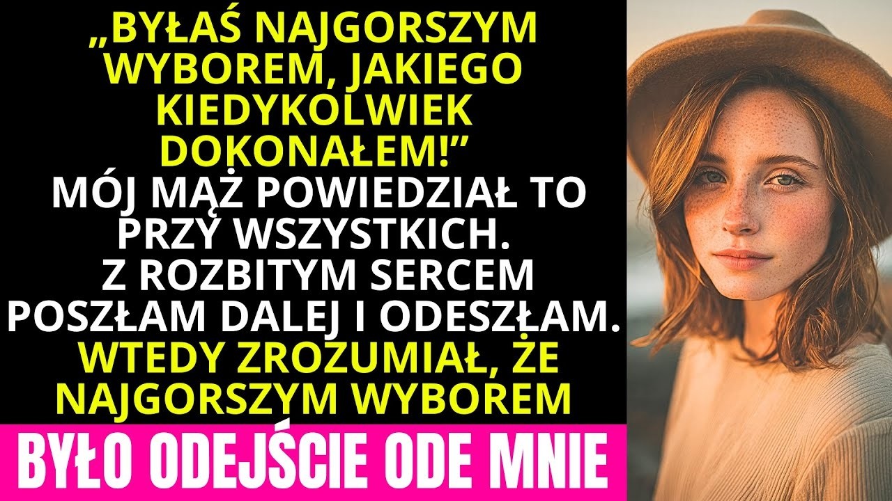 Byłam na eleganckiej kolacji w Śródmieściu, obok męża, który właśnie dostał awans. 204 osoby patrzyły, gdy wstał z kieliszkiem szampana. Powiedział:„Moja żona była najgorszym wyborem, jakiego...