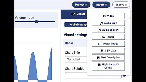 HSS How to Save and Export a Project in the Highcharts Sonification Studio