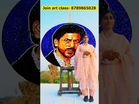 Shahrukh khan Painting with soda can.🔥 #noorjahanartist #drawing #art