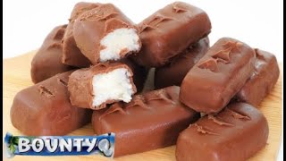 How To Make Bounty Bars With 3 Ingredients Only | How To Temper Chocolate