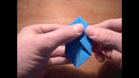 Tutorial: Origami Inflatable Cube (Water bomb)