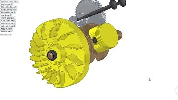 Animation of 2 Stroke Engine🎵