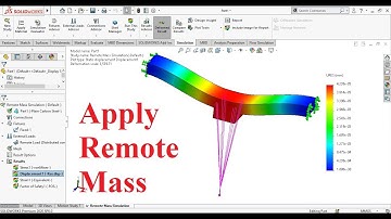Solidworks simulation tips 01| How to apply remote mass load in solidworks?