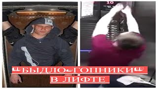 &quot;Быдло-ГОПники&quot; в ЛИФТЕ / Пьяный дебошо-кипиш в ЛИФТАХ - ПОДБОРКА №1