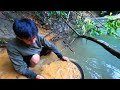 looking for gold in small inland rivers#lokasitambang #tambang #goldmining #dulangemas #hartakarun