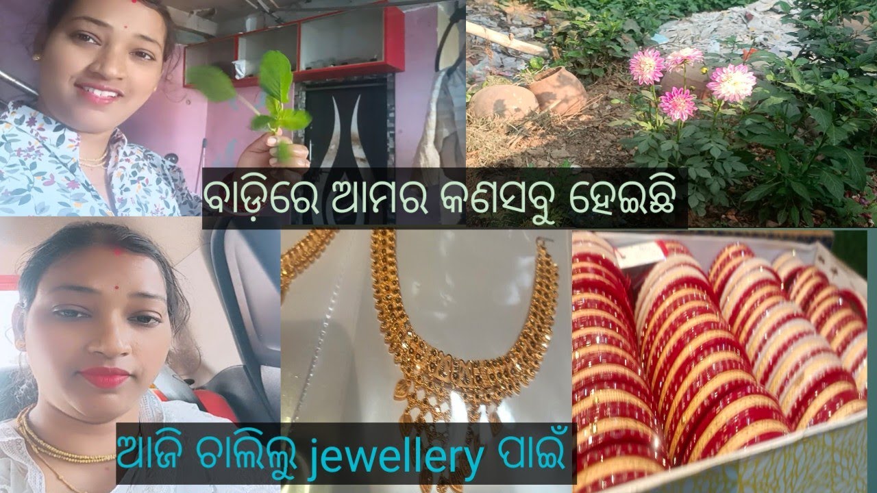 ବାଡିରୁ ଆଜି କେତେ ଶାଗ ତୋଳିଲି 🥰ମୁ କେତେ jewellery ଦେଖୁଛି 🥰କଣ ସବୁ ଆସିଲା 🥰