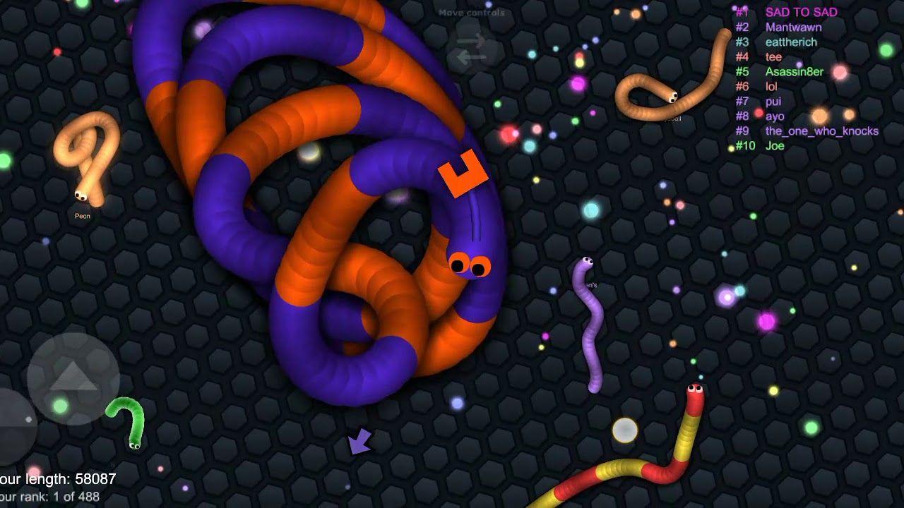 Slither.io the king it the biggest snake OMG 😲 YouTube Slither.io the king it the biggest snake OMG 😲 YouTube