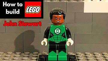 How to build John Stewart Green lantern (Custom Minifigure)