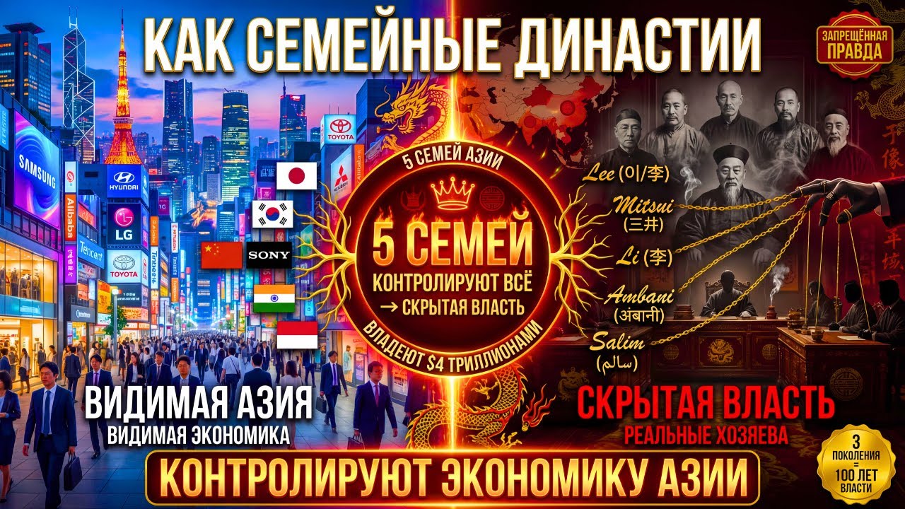 Как семейные династии КОНТРОЛИРУЮТ экономику всей Азии