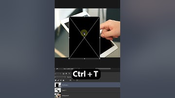 easily create realistic screen mockup || #shorts #photoshoptutorial
