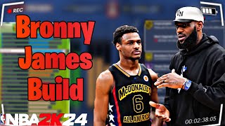 Full Potential BRONNY JAMES Build in NBA 2K24