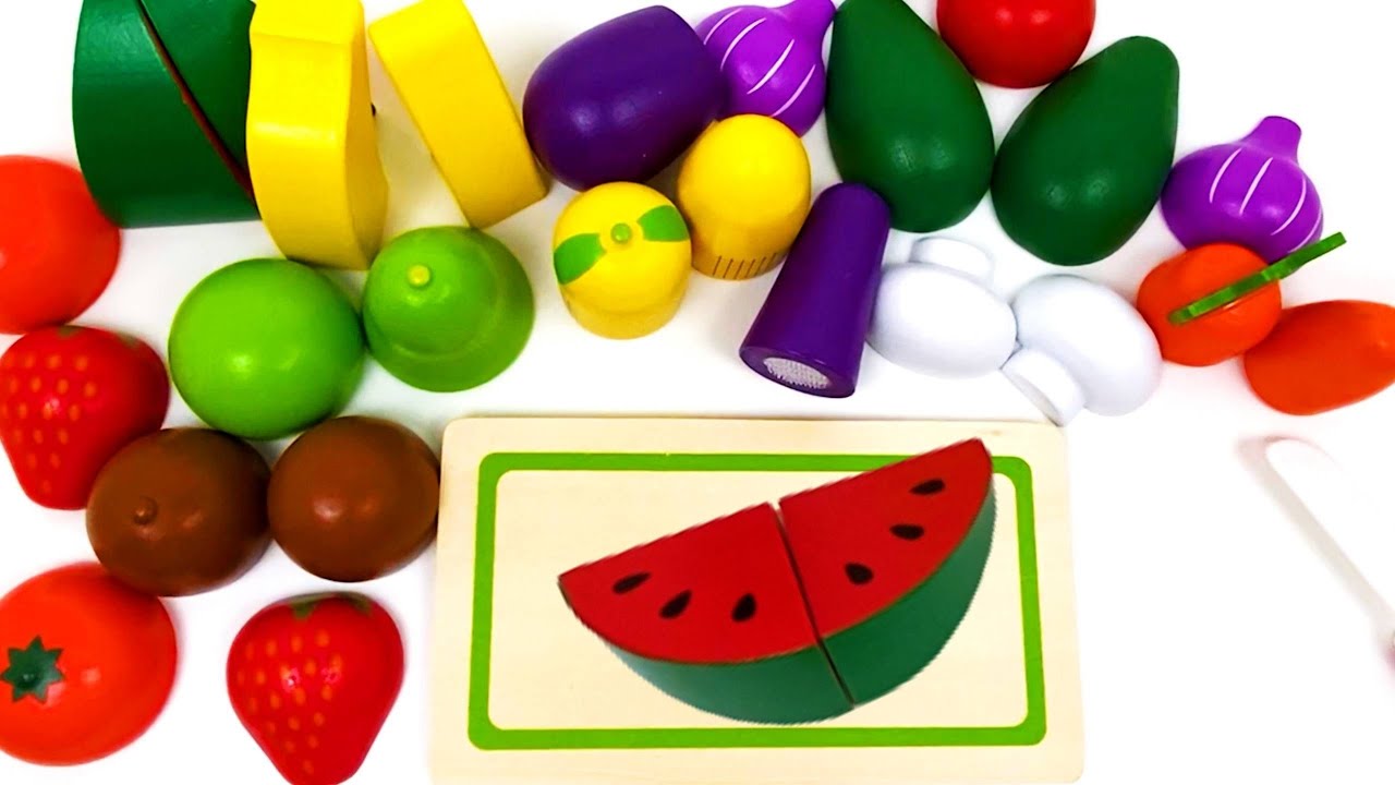 Μαθαίνω τα φρούτα στα Αγγλικά | Ξύλινα παιχνίδια | Βίντεο για μικρά παιδιά  - YouTube