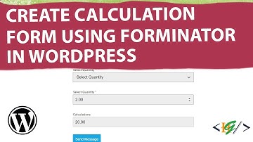 How to Create Calculation Form using Forminator in WordPress