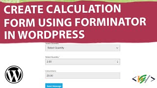 How to Create Calculation Form using Forminator in WordPress