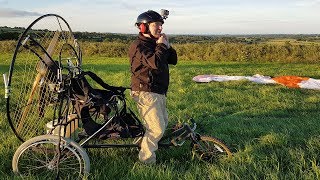 5 Dollar Homemade Paramotor TRIKE really flies