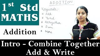 Mathematics For Class 1 | Addition | Combine Together - Add & Write | Maths For Kids screenshot 3