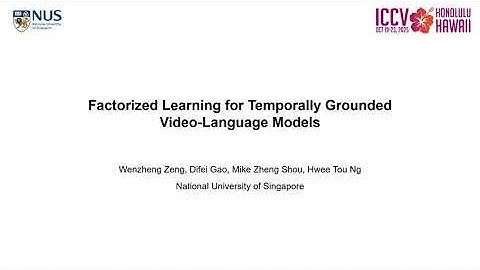 [ICCV 2025] Factorized Learning for Temporally Grounded Video-Language Models