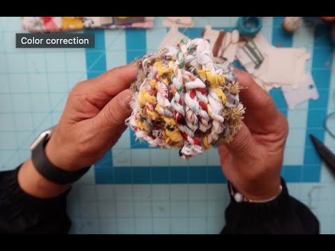 Salvage Strips into Beautiful Useful Fabric Rope #rope #ReclaimedFabric ...