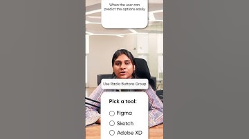 Drop-Down vs Radio Button – UI Design Made Simple #uidesign
