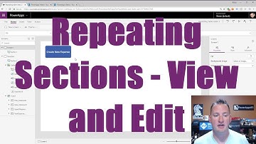 PowerApps Repeating Tables like InfoPath Part 2 - View and edit the data