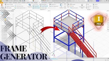 How to Model a Steel Structure with Stairs in Autodesk Inventor | Frame Generator Tutorial