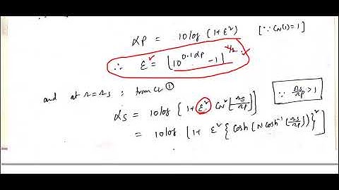 JNTUK R16 III ECEIISEM DIGITAL SIGNAL PROCESSING UNIT3  ORDER OF CHEBYSHEV FILTER   BY K MANOJ 10 7