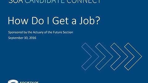 Candidate Connect Webcast: How Do I Get a Job?