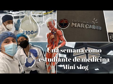 UNA SEMANA COMO ESTUDIANTE DE MEDICINA - 2do Semestre - mini vlog