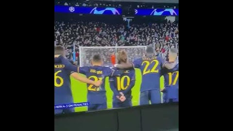 Rudiger showing Lunin which direction Kovacic will send the kick. #footballshorts  #football #soccer
