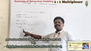 DSDV Module IV 10 Examples of Behavioral Model 4 : 1 MUX