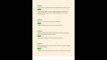 PGA PGM LEVEL 2 TEST TEACHING EN COACHING QUESTIONS AND VERIFIED ANSWERS 100 CORRECT GRADE A 2024 20