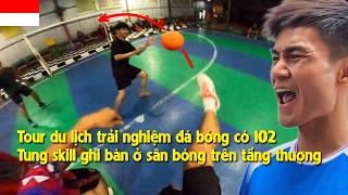 THY FREESTYLE's struggle to join a pickup soccer game in JAKARTA INDONESIA during the ASEAN CUP 2...