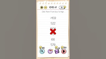 Brain Test Level 67 - Click them From Low To High #shorts