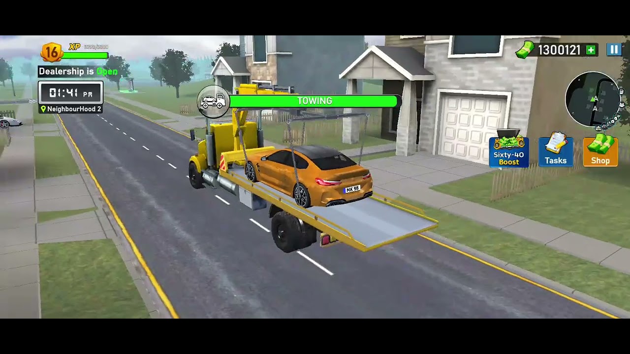 Child gaming. Sold and bay car. Video 