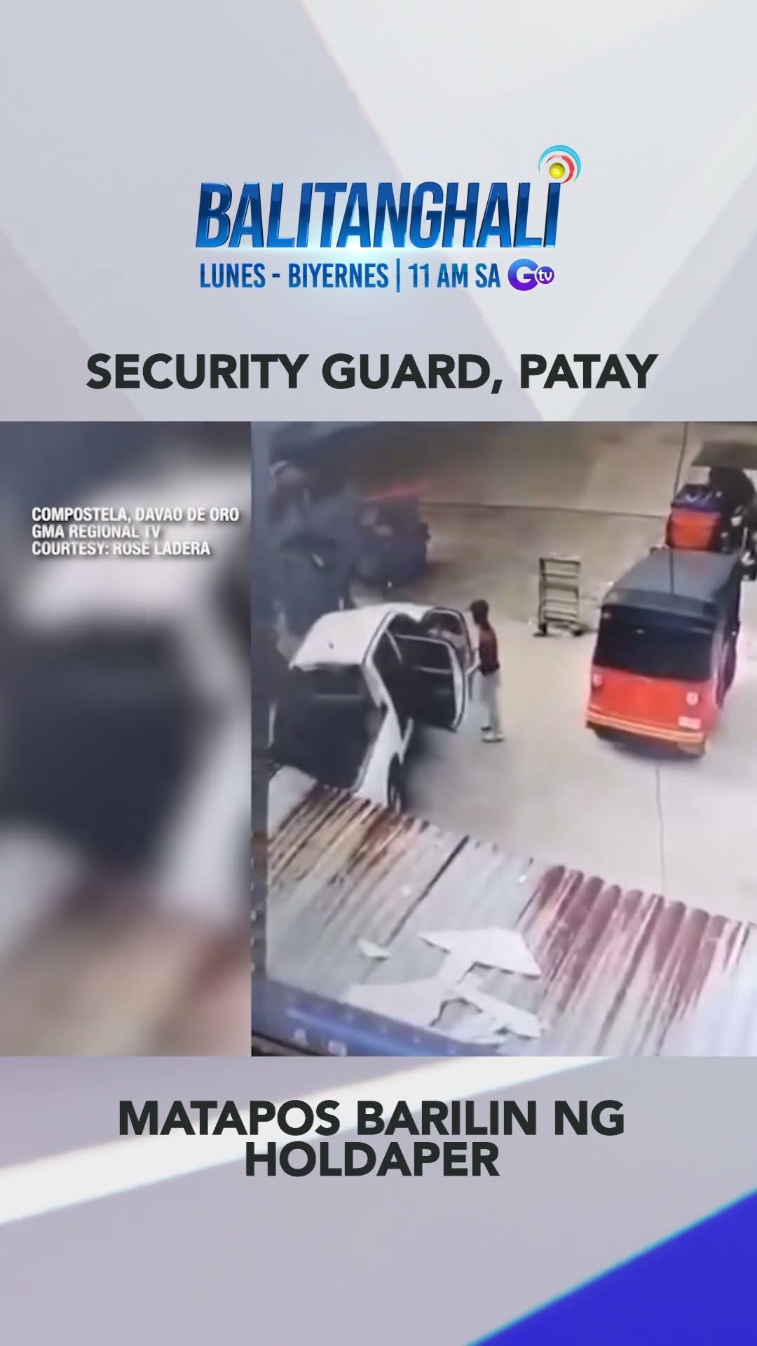Security guard, patay matapos barilin ng holdaper; P3M cash, natangay #shorts | Balitanghali