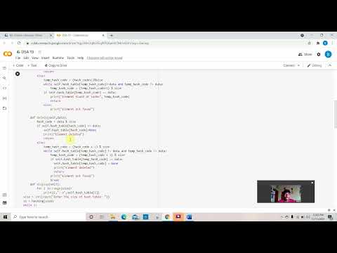 Implementation hash table with linear probing to manage collisions.