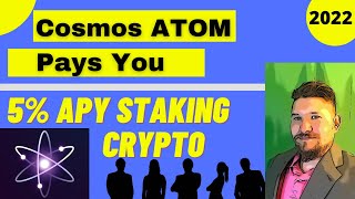 cosmos ATOM pays YOU 5% APY using crypto staking on coinbase
