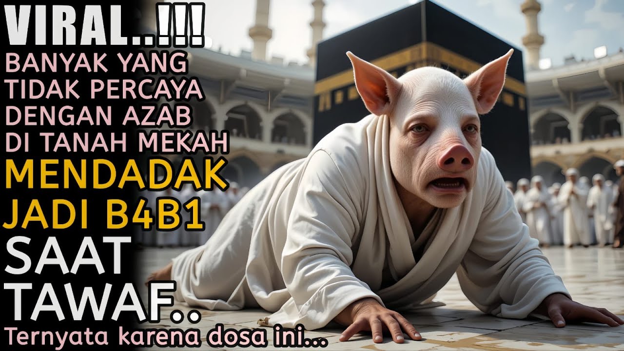 MEKAH LAGI GEGER!! Jemaah Haji Tiba-Tiba Menjadi Seekor B4b1 Saat Melakukan Tawaf | Kisah Inspiratif