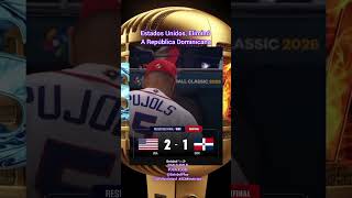 Estados Unidos Eliminó A República Dominicana. Cortesia De: @MLB @BeisbolPlay
