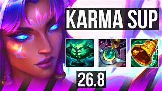 KARMA & Jhin vs NAUTILUS & Ashe (SUP) | 5k gold comeback | EUW Challenger | 26.8