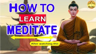 YOU WILL LEARN HOW TO MEDITATE, After watching this | Meditation Buddhist story, Better Version