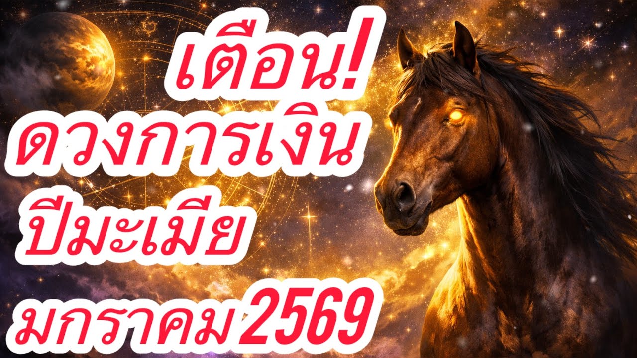 ผู้รู้เตือน! ดวงการเงินคนทีเกีดปีมะเมีย มกราคม2569 ทางรอดและการเสรีมดวง