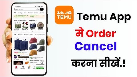 Temu app me order cancel kaise kare!! How to cancel order in Temu app!!